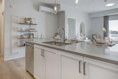 1111-15126 37 Street Sw, Calgary, AB - Indoor Photo Showing Kitchen With Double Sink