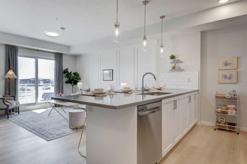 1111-15126 37 Street Sw, Calgary, AB - Indoor Photo Showing Kitchen With Upgraded Kitchen