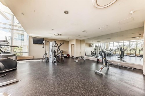 1907-77 Spruce Place Sw, Calgary, AB - Indoor Photo Showing Gym Room