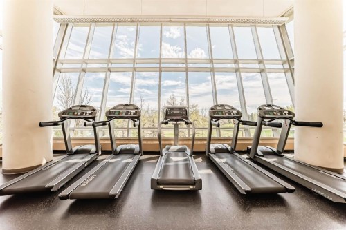 1907-77 Spruce Place Sw, Calgary, AB - Indoor Photo Showing Gym Room
