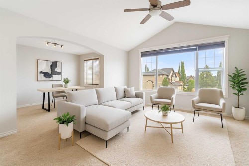 20 Auburn Sound Terrace Se, Calgary, AB - Indoor Photo Showing Living Room