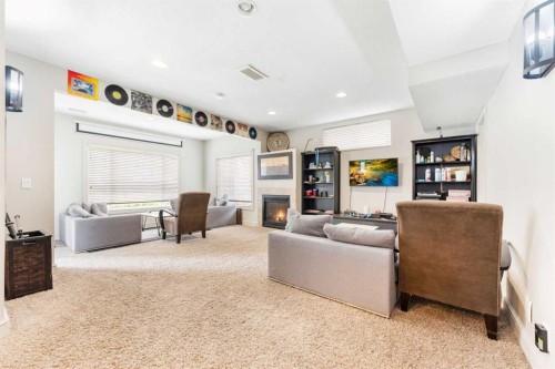 20 Auburn Sound Terrace Se, Calgary, AB - Indoor With Fireplace