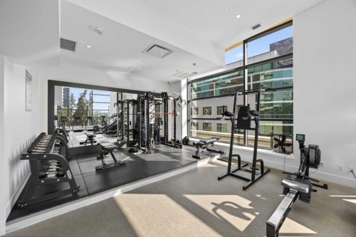 2405-310 12 Avenue Sw, Calgary, AB - Indoor Photo Showing Gym Room