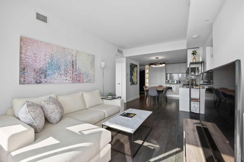 2405-310 12 Avenue Sw, Calgary, AB - Indoor Photo Showing Living Room