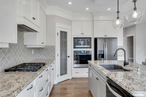 202 Coral Reef Manor Ne, Calgary, AB - Indoor Photo Showing Kitchen With Upgraded Kitchen