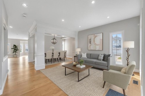 202 Coral Reef Manor Ne, Calgary, AB - Indoor Photo Showing Living Room