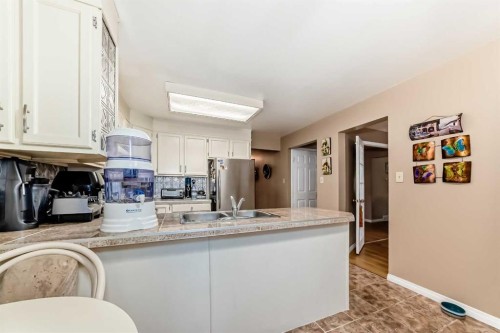 983 Woodbine Boulevard Sw, Calgary, AB - Indoor Photo Showing Kitchen With Double Sink