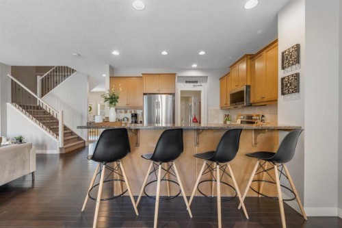 86 Auburn Glen Circle Se, Calgary, AB - Indoor Photo Showing Kitchen With Upgraded Kitchen
