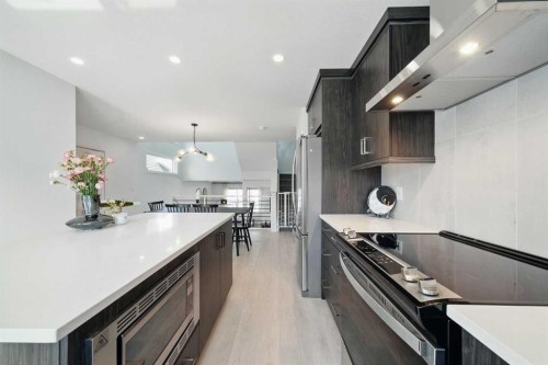 47 Edith Terrace Nw, Calgary, AB - Indoor Photo Showing Kitchen With Stainless Steel Kitchen With Upgraded Kitchen