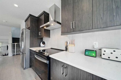 47 Edith Terrace Nw, Calgary, AB - Indoor Photo Showing Kitchen With Stainless Steel Kitchen With Upgraded Kitchen