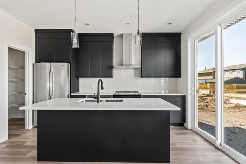 31 Setonvista Way Se, Calgary, AB - Indoor Photo Showing Kitchen With Upgraded Kitchen