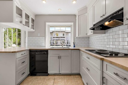 238-4037 42 Street Nw, Calgary, AB - Indoor Photo Showing Kitchen With Double Sink
