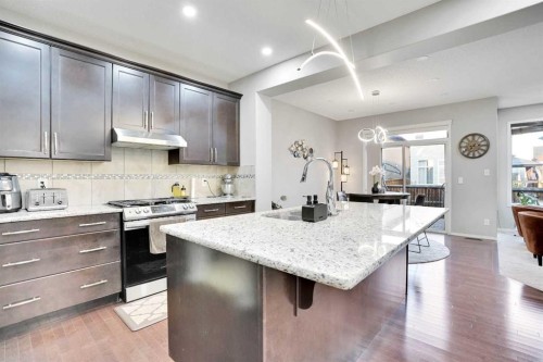 124 Skyview Shores Road Ne, Calgary, AB - Indoor Photo Showing Kitchen With Upgraded Kitchen