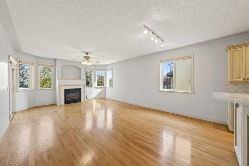 46 Valley Ponds Way Nw, Calgary, AB - Indoor With Fireplace