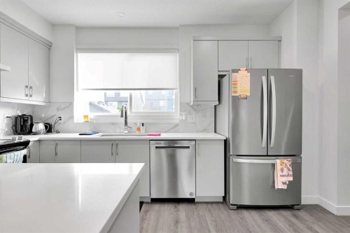 117 Ambleton Drive Nw, Calgary, AB - Indoor Photo Showing Kitchen With Stainless Steel Kitchen