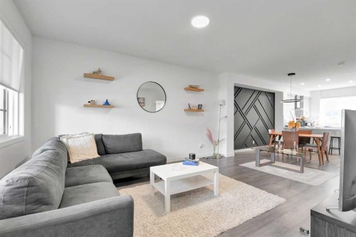 117 Ambleton Drive Nw, Calgary, AB - Indoor Photo Showing Living Room