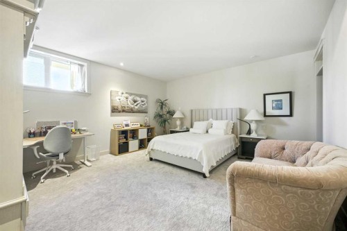 16 Spring Valley Lane Sw, Calgary, AB - Indoor Photo Showing Bedroom
