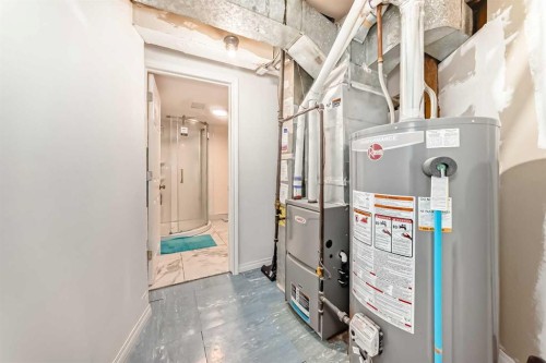 203 Penbrooke Close Se, Calgary, AB - Indoor Photo Showing Basement