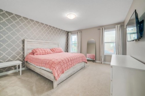 593 Nolan Hill Boulevard Nw, Calgary, AB - Indoor Photo Showing Bedroom