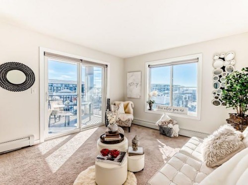 2340-81 Legacy Boulevard Se, Calgary, AB - Indoor Photo Showing Living Room