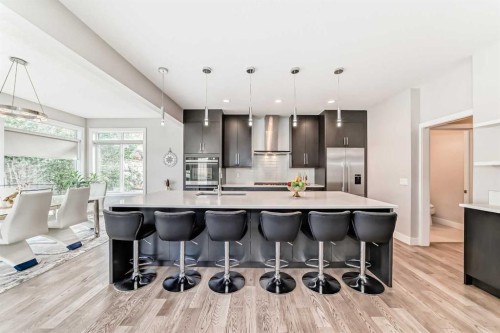 213 Springbluff Boulevard Sw, Calgary, AB - Indoor Photo Showing Kitchen With Upgraded Kitchen