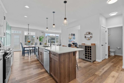 57 Ranchers Way, Okotoks, AB - Indoor Photo Showing Kitchen With Upgraded Kitchen