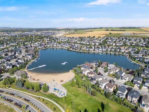 201 Crystalridge Rise, Okotoks, AB - Outdoor With Body Of Water With View