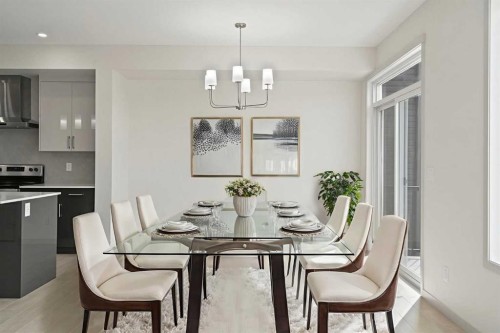 31 Lucas Passage Nw, Calgary, AB - Indoor Photo Showing Dining Room