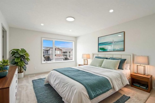 31 Lucas Passage Nw, Calgary, AB - Indoor Photo Showing Bedroom