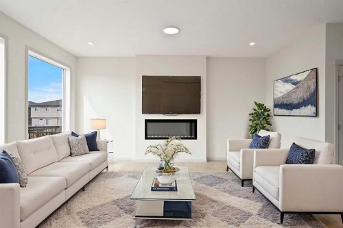 31 Lucas Passage Nw, Calgary, AB - Indoor Photo Showing Living Room