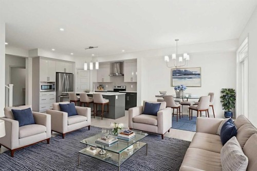 31 Lucas Passage Nw, Calgary, AB - Indoor Photo Showing Living Room