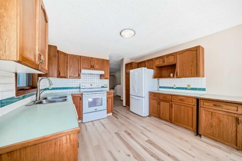 247 Shawinigan Drive Sw, Calgary, AB - Indoor Photo Showing Kitchen With Double Sink