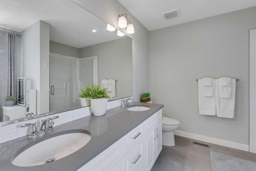 211 Willow Place, Cochrane, AB - Indoor Photo Showing Bathroom