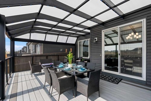 211 Willow Place, Cochrane, AB - Outdoor With Deck Patio Veranda With Exterior