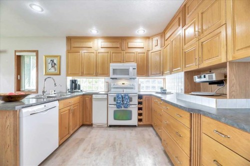 14 Grande Point Estates, Strathmore, AB - Indoor Photo Showing Kitchen With Double Sink