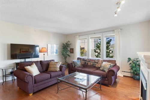 404-2422 Erlton Street Sw, Calgary, AB - Indoor Photo Showing Living Room