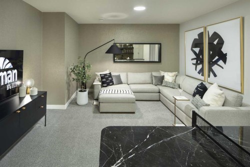 131 Wolf Creek Rise Se, Calgary, AB - Indoor Photo Showing Living Room