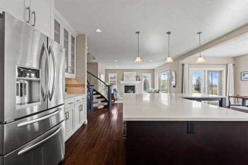 102 Ranch Road, Okotoks, AB - Indoor Photo Showing Kitchen With Upgraded Kitchen