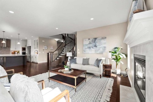 102 Ranch Road, Okotoks, AB - Indoor Photo Showing Living Room