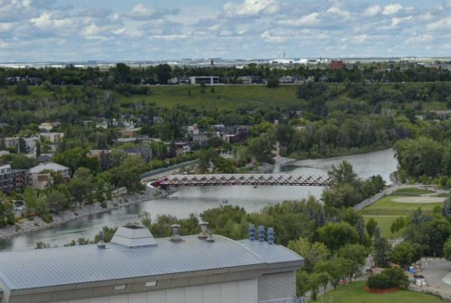 2401-1078 6 Avenue Sw, Calgary, AB - Outdoor With Body Of Water With View