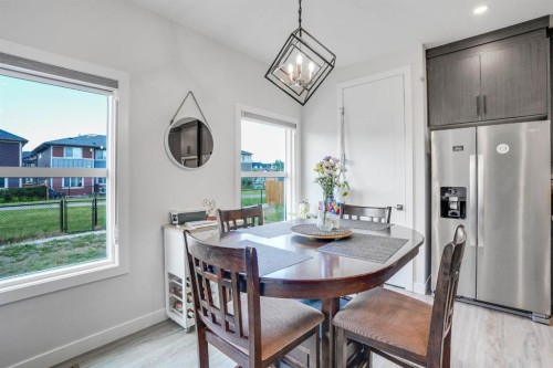 28 Midtown Close Sw, Airdrie, AB - Indoor Photo Showing Dining Room