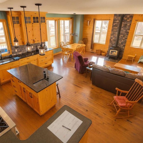 40225 Rr 19-2, Rural Stettler No. 6, County Of, AB - Indoor Photo Showing Living Room With Fireplace