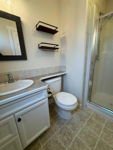 1112 2 Street Ne, Sundre, AB - Indoor Photo Showing Bathroom