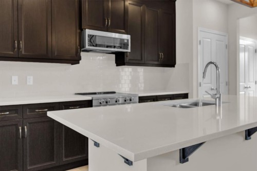 145 Red Sky Way Ne, Calgary, AB - Indoor Photo Showing Kitchen With Double Sink With Upgraded Kitchen