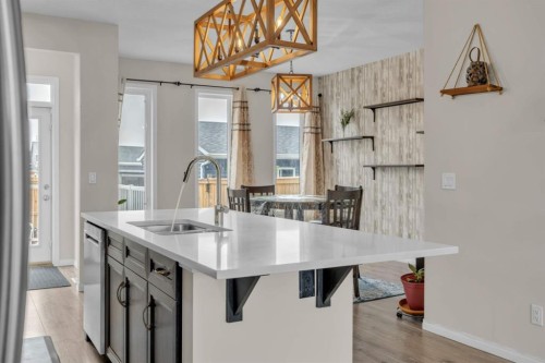 145 Red Sky Way Ne, Calgary, AB - Indoor Photo Showing Kitchen With Upgraded Kitchen