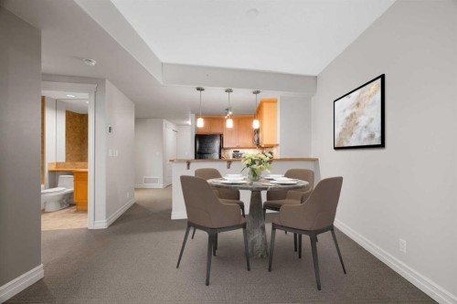 1108-836 15 Avenue Sw, Calgary, AB - Indoor Photo Showing Dining Room