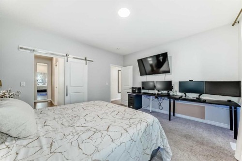 1941 Mahogany Boulevard Se, Calgary, AB - Indoor Photo Showing Bedroom