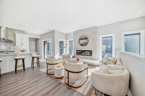 1941 Mahogany Boulevard Se, Calgary, AB - Indoor With Fireplace