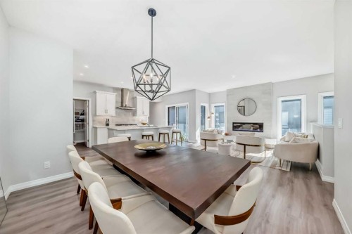 1941 Mahogany Boulevard Se, Calgary, AB - Indoor Photo Showing Dining Room