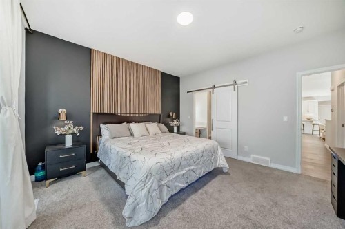 1941 Mahogany Boulevard Se, Calgary, AB - Indoor Photo Showing Bedroom